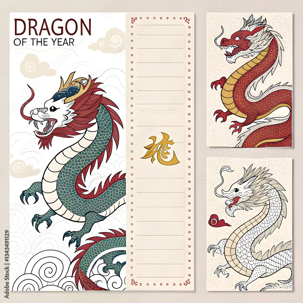 Fototapeta premium chinese new year of the dragon