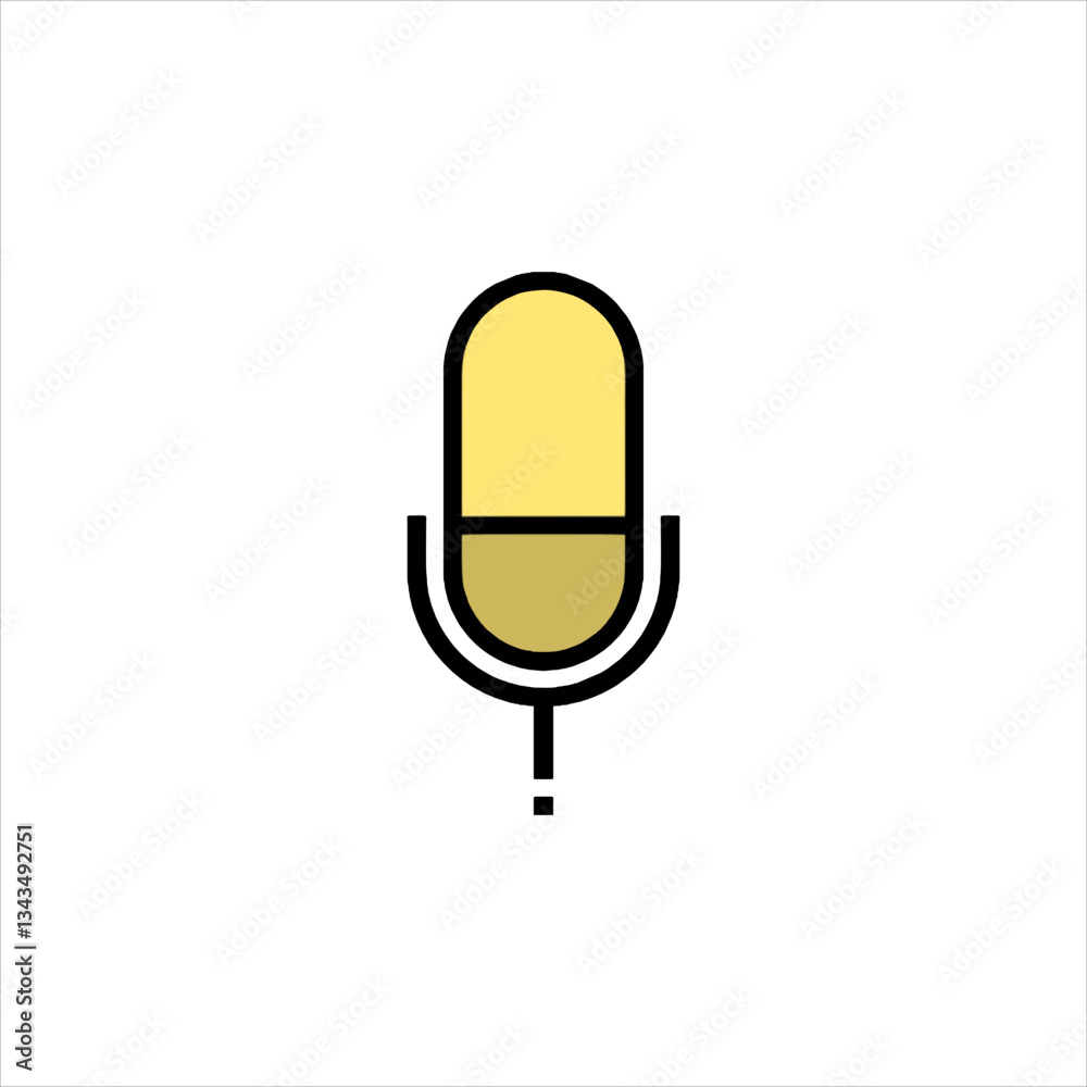 microphone on white background microphone on white background
