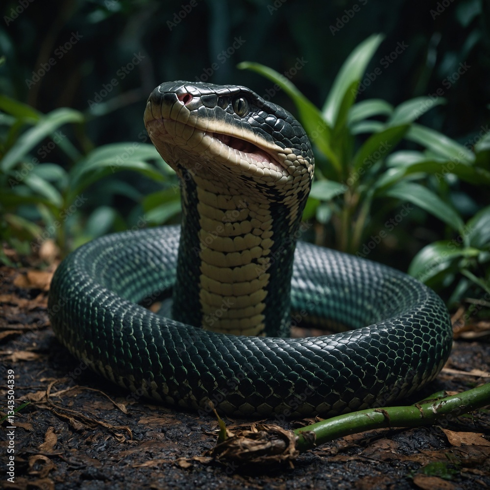 Fototapeta premium snake in the garden