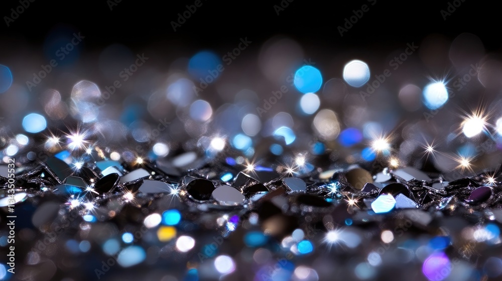 Sparkling, glittery texture