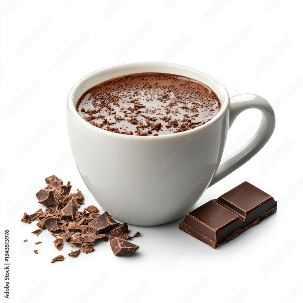 Obraz premium cup of coffee with chocolate