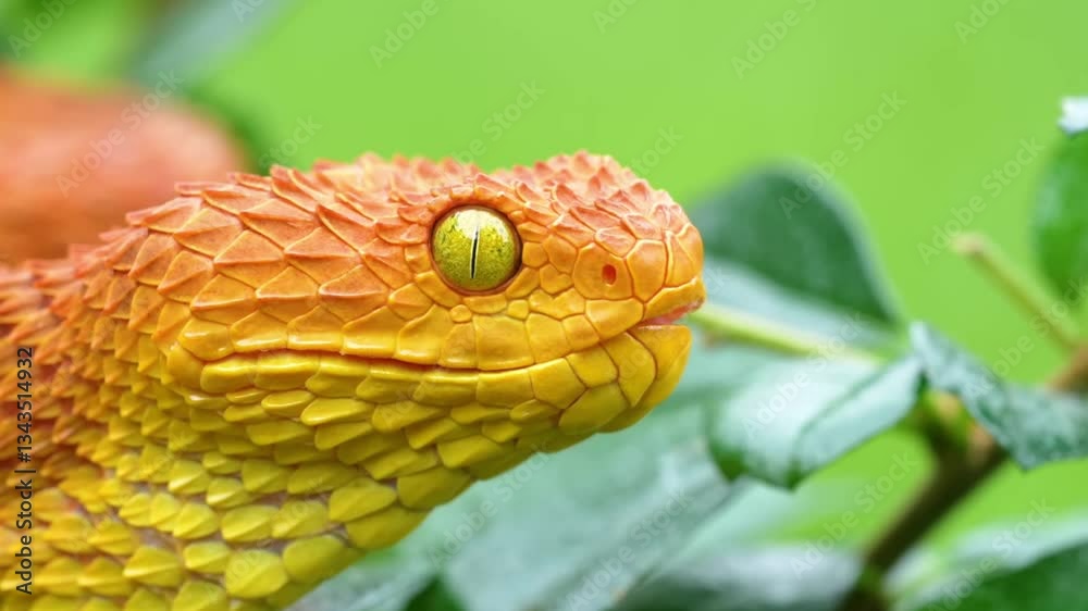 closeup yellow snake closeup yellow snake