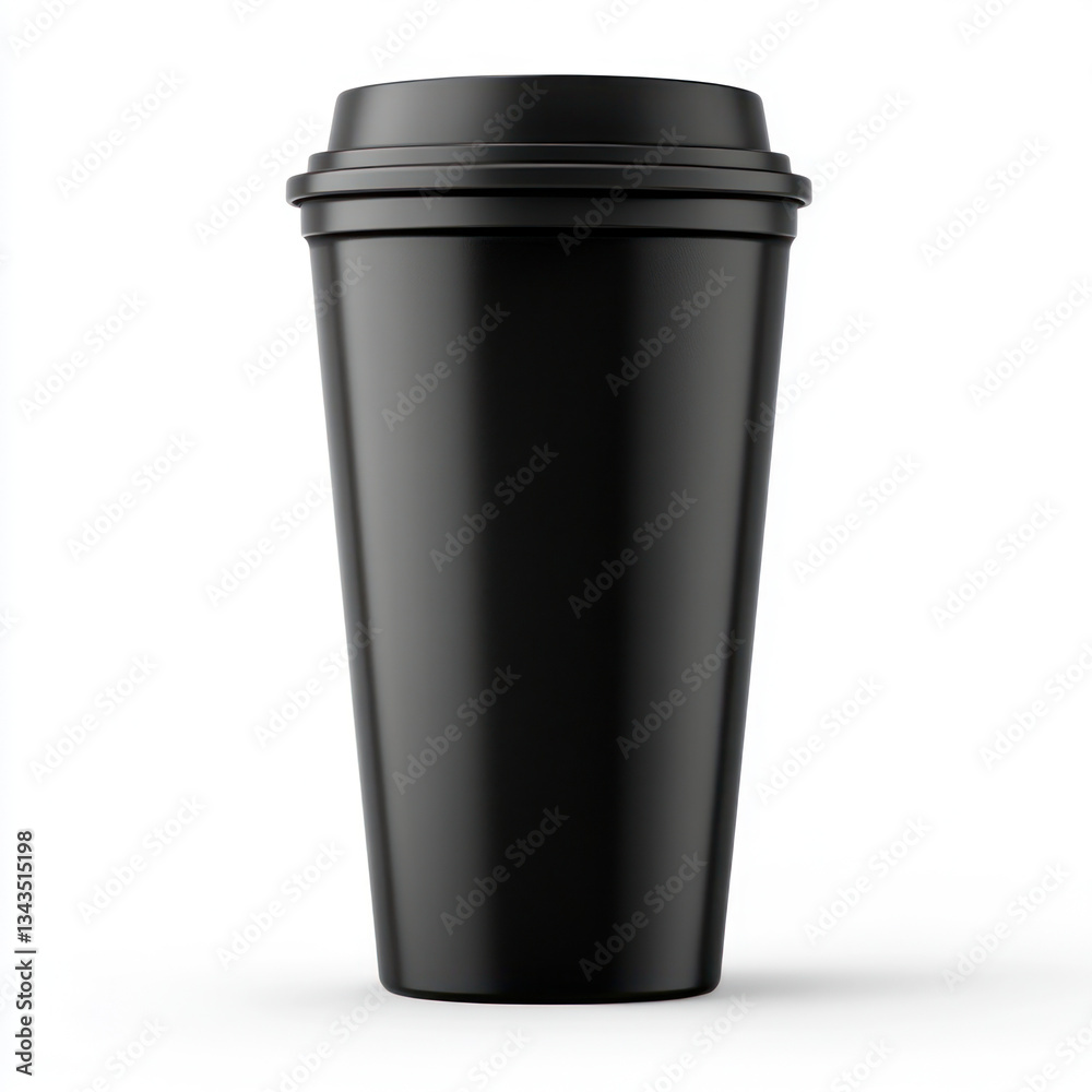 black coffee cup isolated on white black coffee cup isolated on white