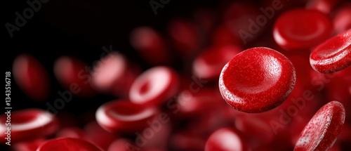 Human Erythrocytes Microscopic Red Blood Cell Cells Flowing Through Vein Artery Microvascular Circulation photo