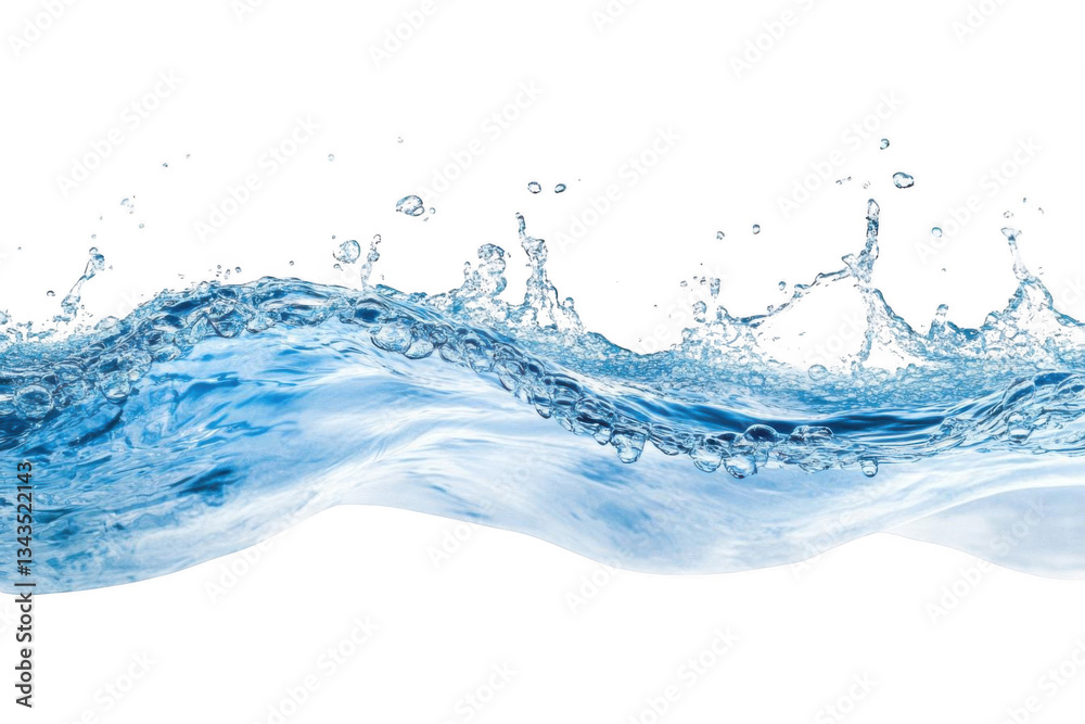 Water Wave Splash Isolated Liquid. Water Wave Splash Isolated Liquid.