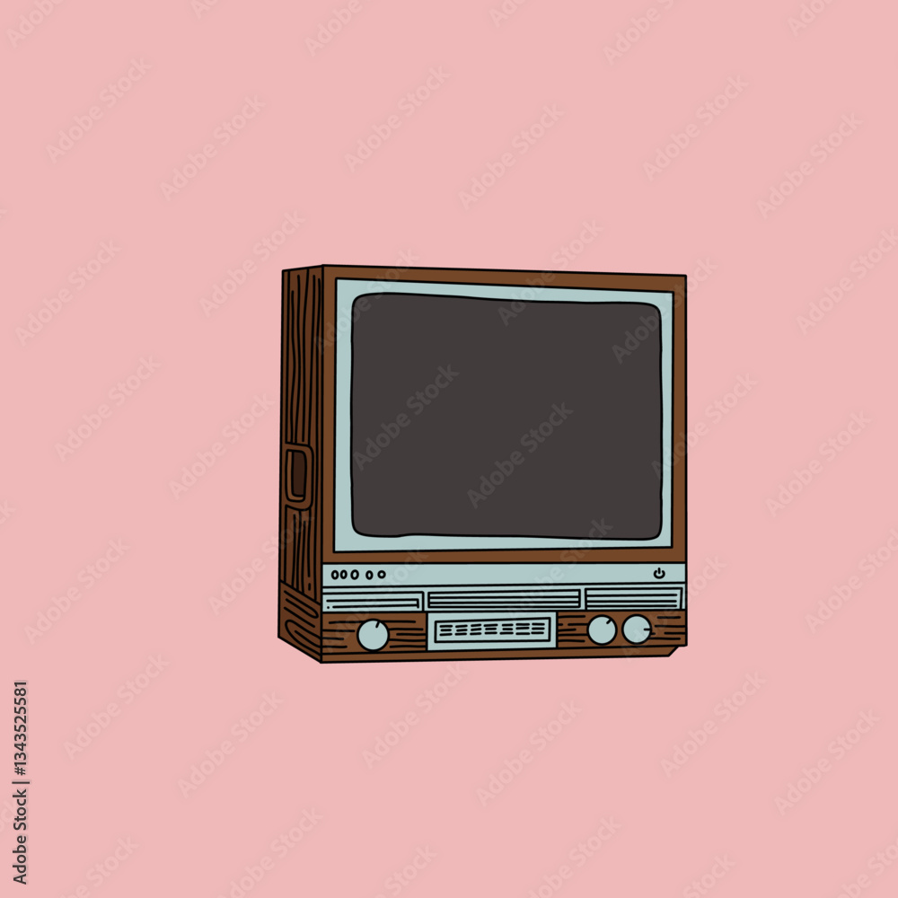 Retro TV Illustration