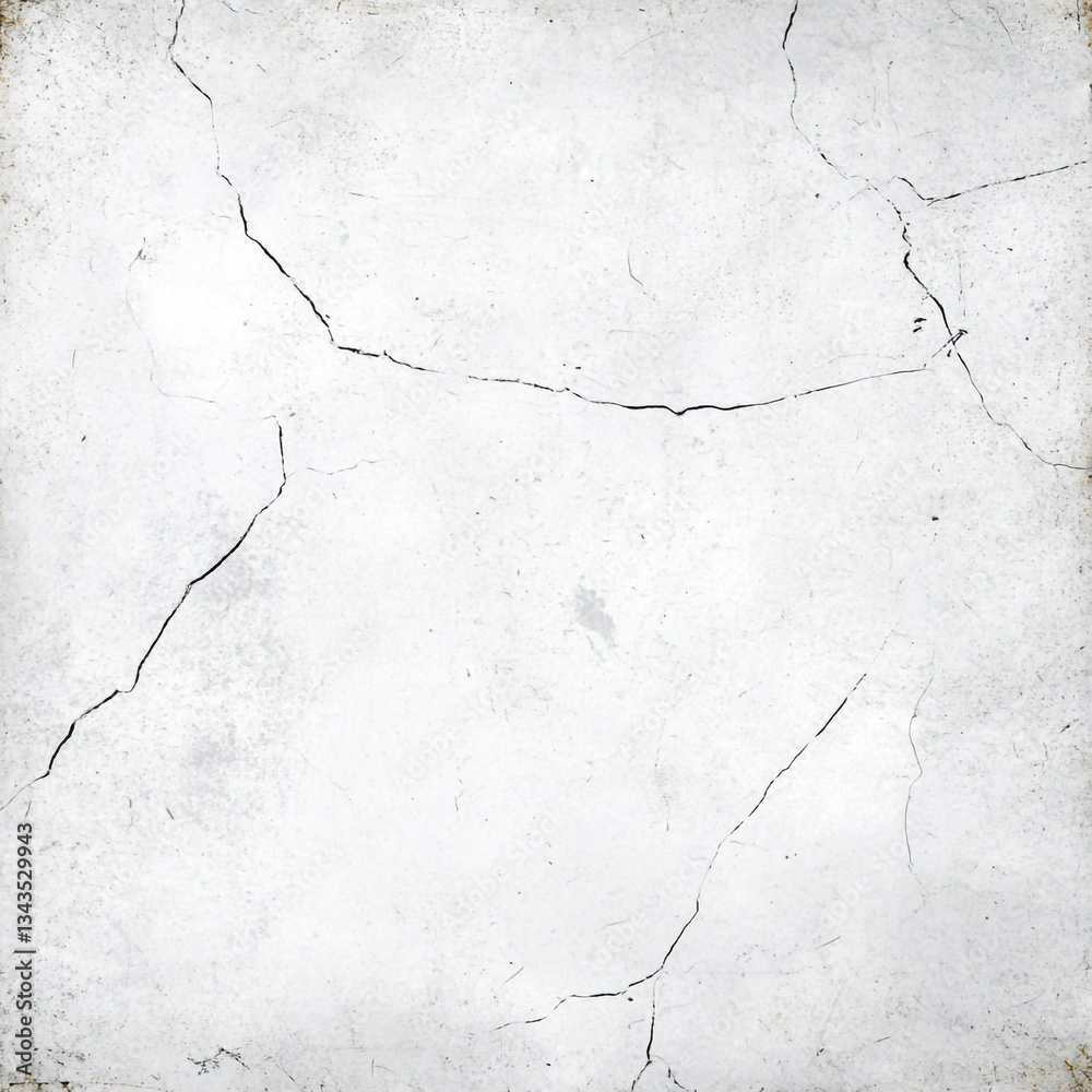 Obraz premium Cracked white marble texture background
