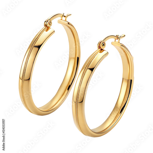 gold hoop earrings isolated on a white background.png