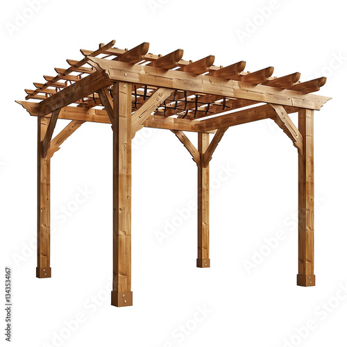 Elegant Wooden Pergola for Garden Patio Backyard Outdoor Structure