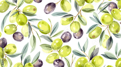 green olives background