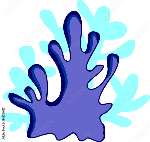 coral reefs blue