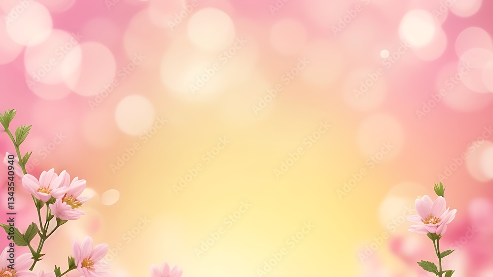 pink flowers background
