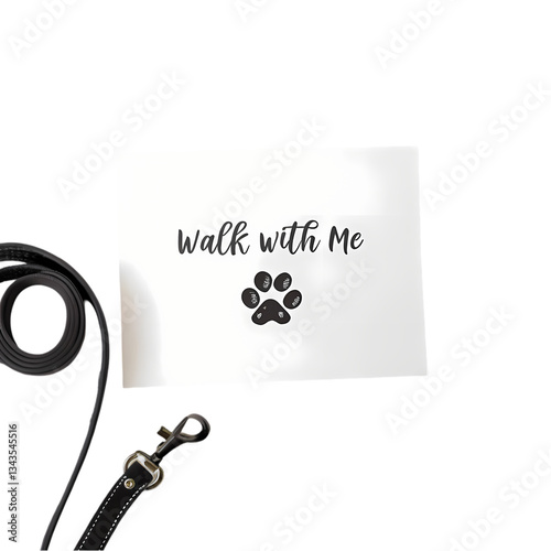 Walk with Me: Dog Walking Card Design photo