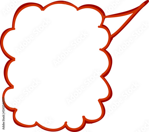 red speech bubble