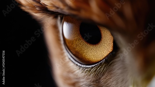 Obraz na płótnie Close-up hawk eye, intense gaze w salonie