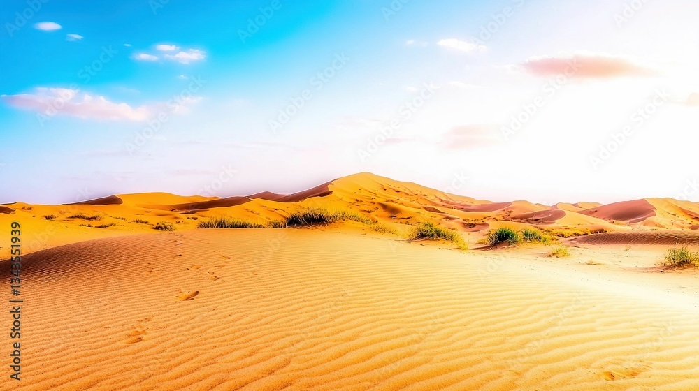 Fototapeta premium Sunrise desert landscape