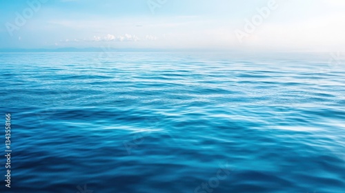 Wallpaper Mural The image is of a calm body of water with a blue color Torontodigital.ca