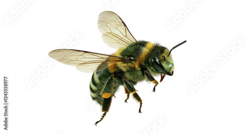 Isolated Green Bee