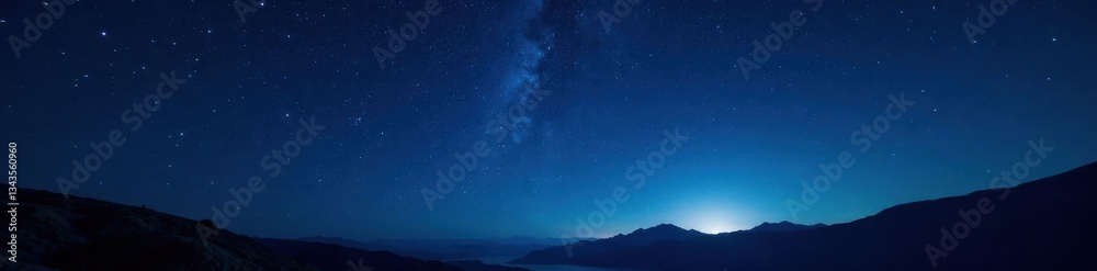 deep blue blackness of night sky with numerous stars shining brightly in the darkness, space, cosmos deep blue blackness of night sky with numerous stars shining brightly in the darkness, space, cosmos