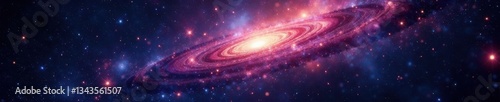 Galactic explosion of stars in a vast dark space, universe, stars
