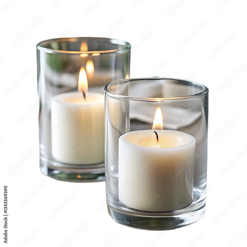 Candles in Glass Holders, Home Decor Candles in Glass Holders, Home Decor