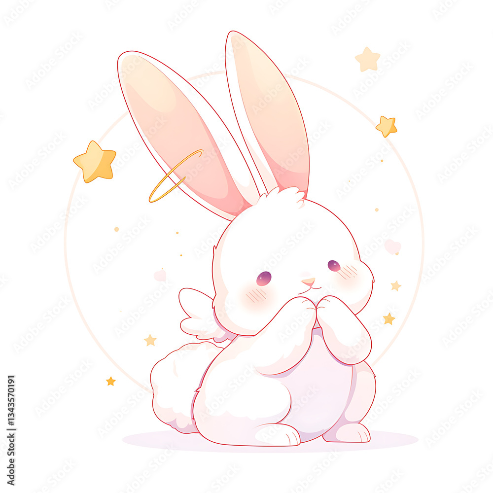 Adorable and Playful Rabbit Engaged in Various Activities, Minimalist and Logo-Style Designs illustrator. Adorable and Playful Rabbit Engaged in Various Activities, Minimalist and Logo-Style Designs illustrator.