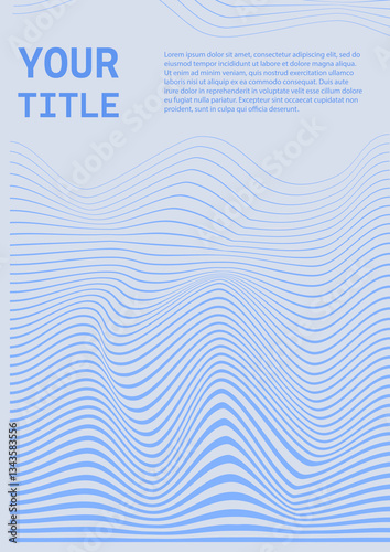 Abstract wavy background. Light blue flowing lines on a white backdrop create a modern, minimalistic design. Suitable for business presentations, digital reports, marketing, and futuristic themes