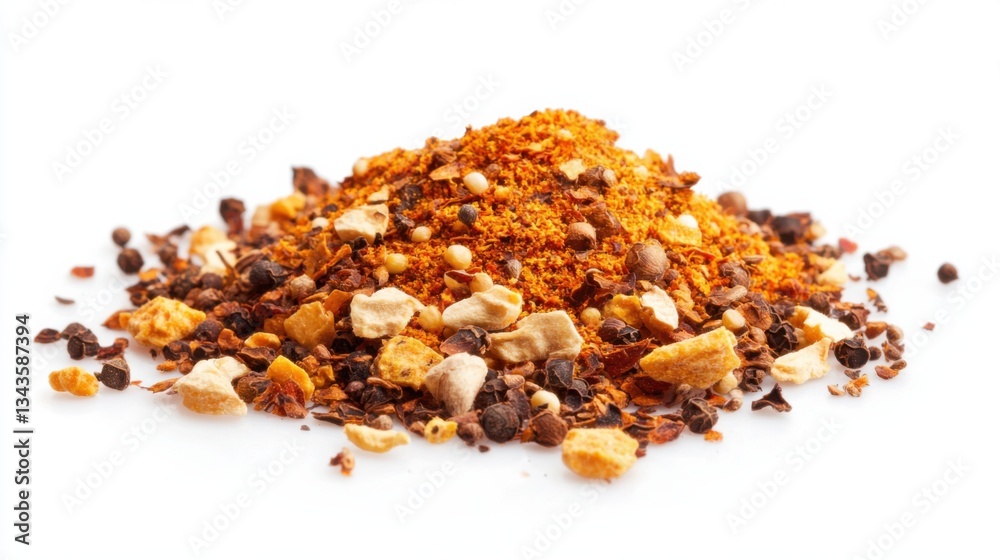 Spice mix, mixed spices isolated, cinnamon sticks, Anise star, cardamom, nutmeg, cloves, red chillies, curry leaves Spice mix, mixed spices isolated, cinnamon sticks, Anise star, cardamom, nutmeg, cloves, red chillies, curry leaves
