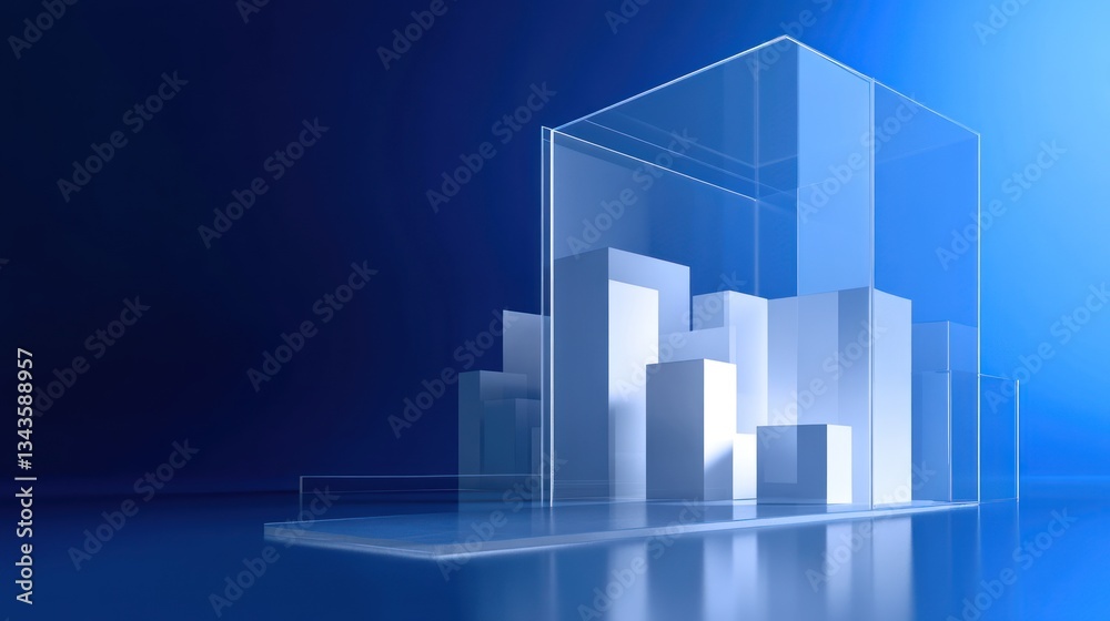 Abstract 3D Glass Display Architecture Abstract 3D Glass Display Architecture
