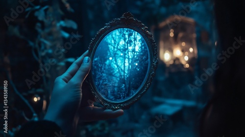 Enchanting Mirror Magic for Fortune Telling and Fulfillment of Desires