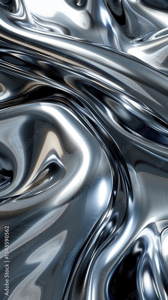 An abstract image showcasing smooth, reflective metallic surfaces with flowing curves and swirls, creating a dynamic visual effect. An abstract image showcasing smooth, reflective metallic surfaces with flowing curves and swirls, creating a dynamic visual effect.