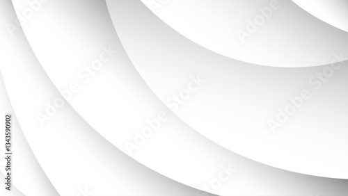 Modern Abstract White Background with Smooth Flowing Curves