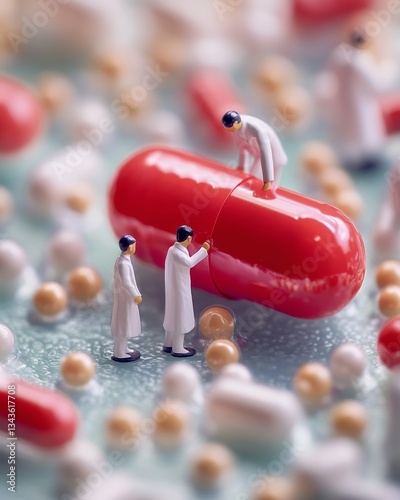 Tiny doctors examine giant iron supplement promoting blood health