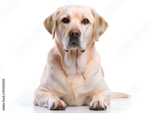 Labrador retriever isolated on a white background
