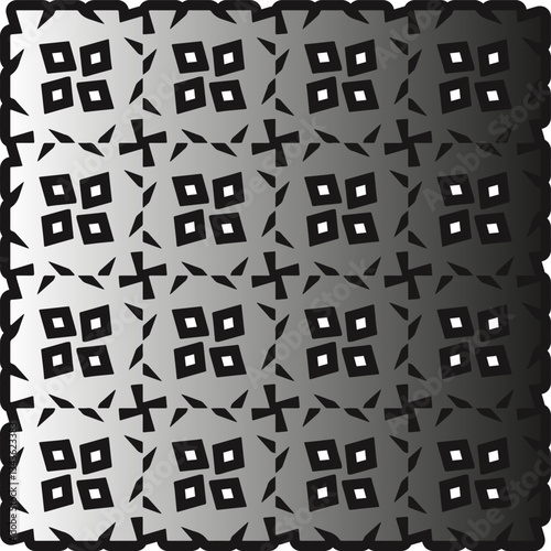 Silver metallic gradient with repeat Pattern . Abstract metallic background.