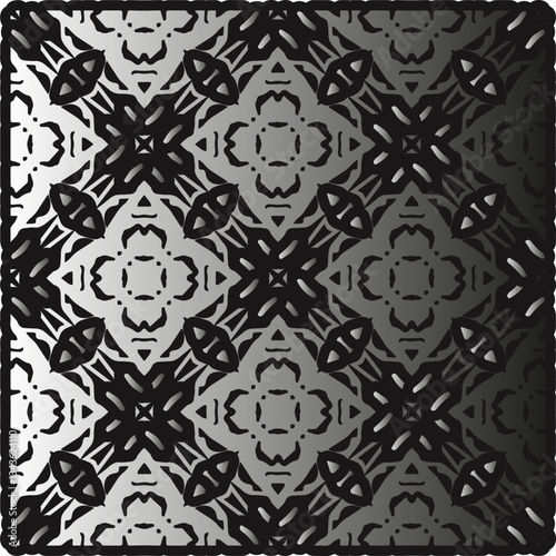 Silver metallic gradient with repeat Pattern . Abstract metallic background.
