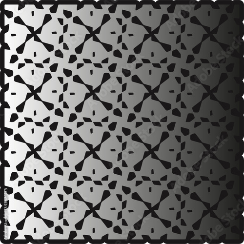 Silver metallic gradient with repeat Pattern . Abstract metallic background.