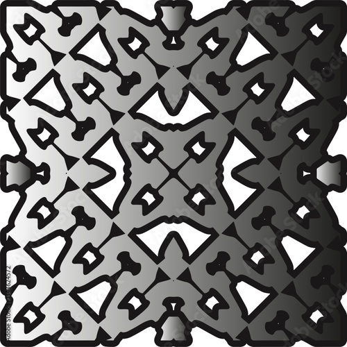 Silver metallic gradient with repeat Pattern . Abstract metallic background.
