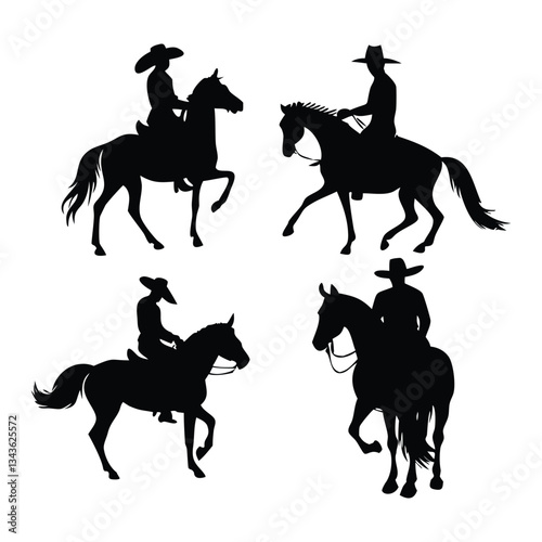 horse rider silhouette