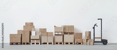 Cardboard Boxes on Pallets