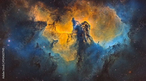 Stunning Image of Eagle Nebula with Pillars of Creation - Captivating Astronomy View