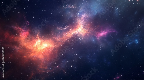 Stunning Space Galaxy Background for Creative Projects