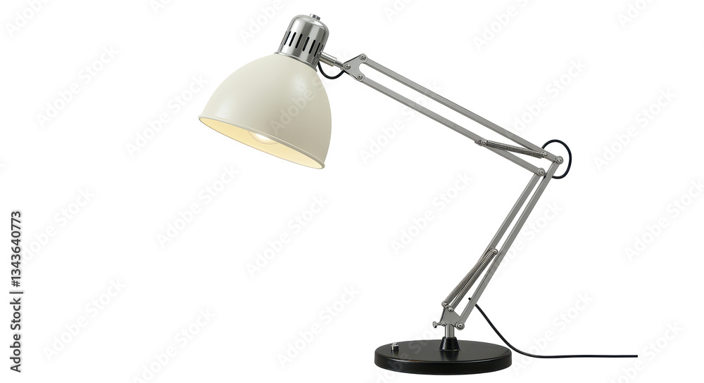 Isolated Metal Desk Lamp Isolated Metal Desk Lamp