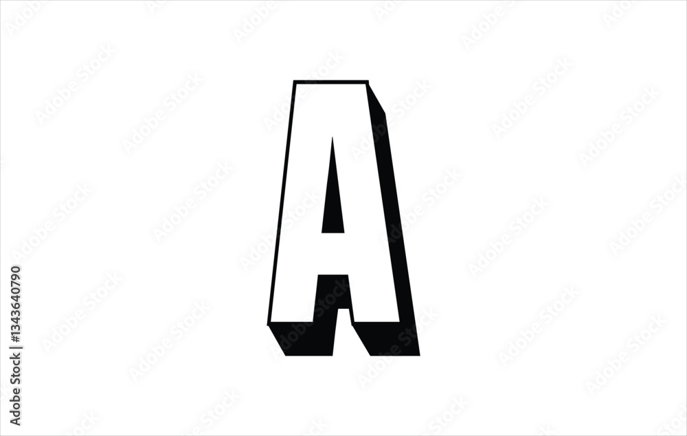 Fototapeta premium Elegant Letter A logo Vector Template Initial Letter A Logo Design. Creative And Modern A logo