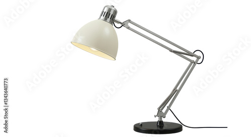 Isolated Metal Desk Lamp