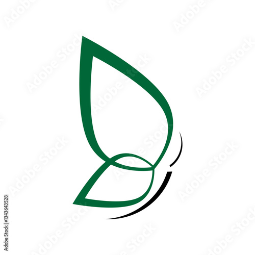 3d render of a waved service symbol on a white background