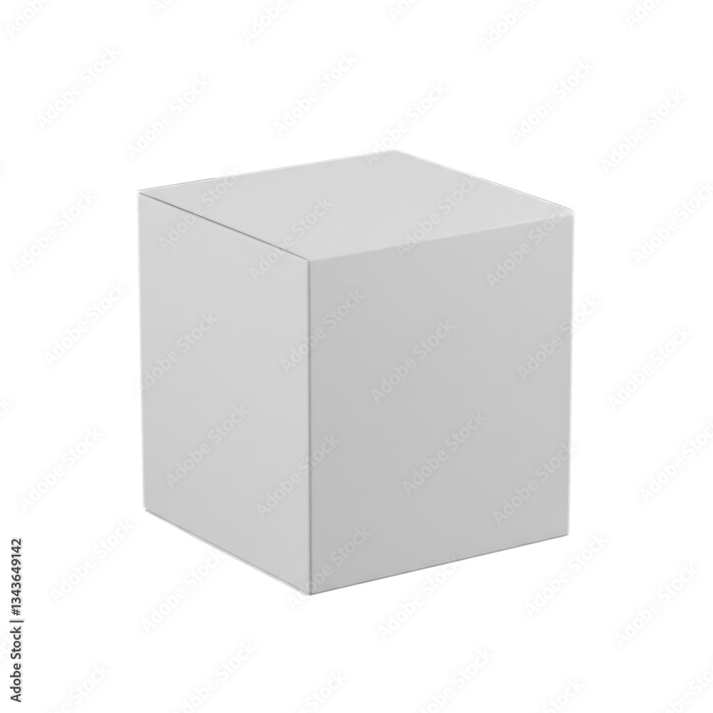 Blank white square box product packaging design template Blank white square box product packaging design template
