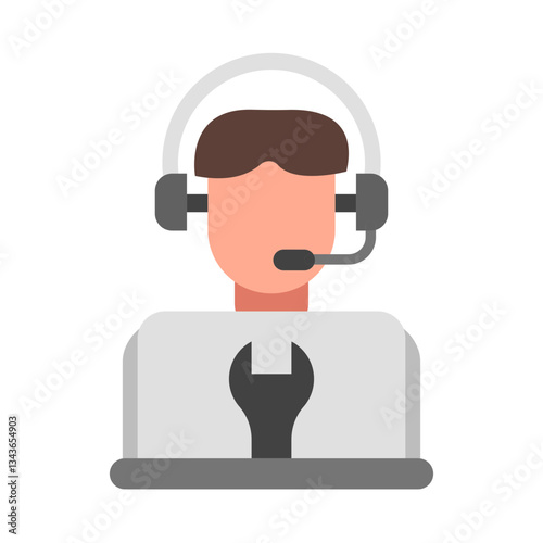Technical Support flat icon
