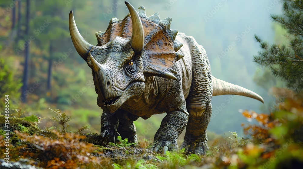 Fototapeta premium Jurassic Titans: The Untamed World of Dinosaurs