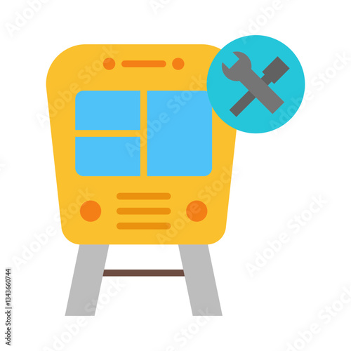 Train Repair flat icon
